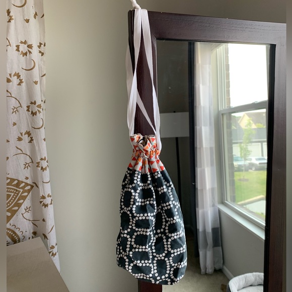 Small Handmade Reversible Drawstring Bag - Picture 3 of 4